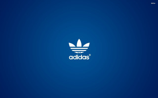 Blue background white adidas logo 3 - wallpaper free wallpaper