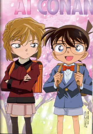 Anime couple characters poster board - word free wallpaper