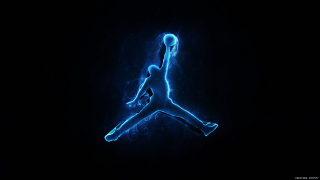 Basketball player jumping air ball - holography free wallpaper