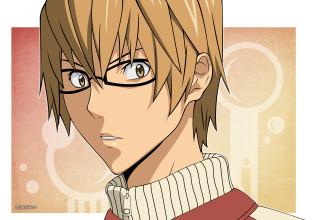 Man glasses sweater serious red - his face free wallpaper