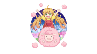 Cartoon character riding sheep blonde - a cartoon character riding free wallpaper