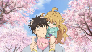 Man girl tree pink flowers 2 - a pink heart free wallpaper