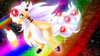 Cartoon unicorn rainbow background stars - derf free wallpaper