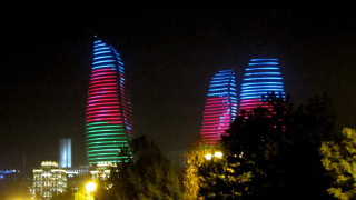 Tall buildings cityscape night skyfireworks - the night sky free wallpaper