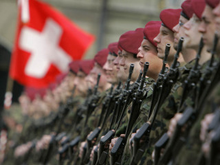Soldiers uniform flag building background - 100mm free wallpaper