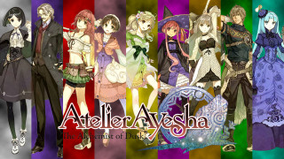 Anime girls rainbow background group - a group of anime girls free wallpaper