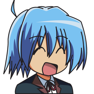 Cartoon character blue hair tie - her tongue free wallpaper