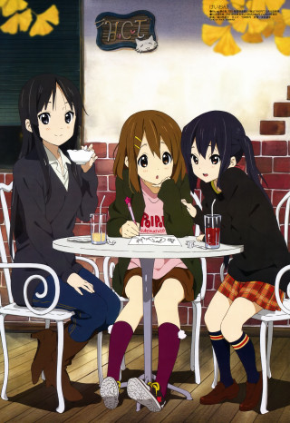 Three girls table cake man - aimitsu free wallpaper