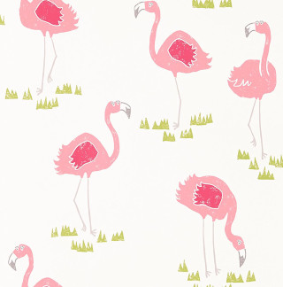 Pink flamingo wallpaper trees grass - tree and grass free wallpaper