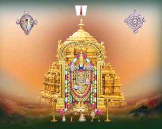 Golden temple god statue painting - golden free wallpaper