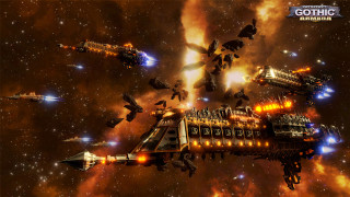 Space station small ships stars - a space station free wallpaper