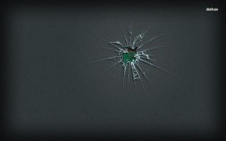 Broken glass green sign black - a green sign free wallpaper