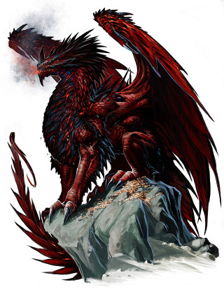 Red dragon mountain fire hydrant - a red dragon free wallpaper