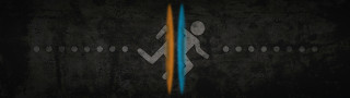Black wall blue orange stripe 2 - splash art free wallpaper