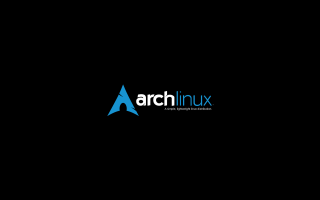 Black background blue arrow arch - in the middle of the image free wallpaper