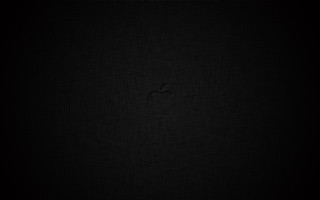 Black apple logo dark minimalism - a black apple logo free wallpaper