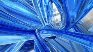 Blue abstract background curved design 6 - a white background free wallpaper