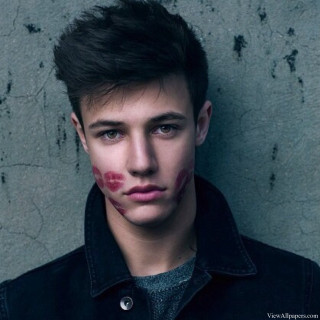 Young man painted face black - young free wallpaper