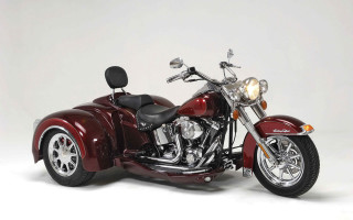 Red motorcycle sidecar white background - a white background behind free wallpaper