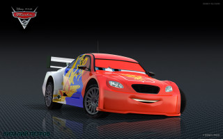 Cartoon racecar digitalrendering pixardisney vroom - car free wallpaper