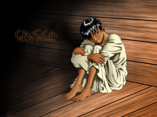Person sitting wooden floor robe - a wooden floor free wallpaper