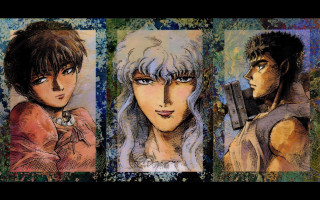 Anime characters guns woman man - their hand and a woman free wallpaper