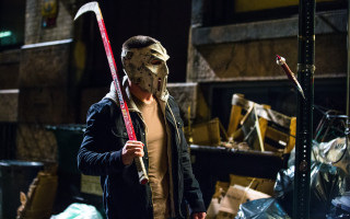 Man mask baseball bat warehouse - a hammer free wallpaper