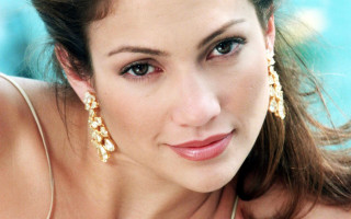 Woman earrings blue pool hyperrealism - a pool in the background free wallpaper