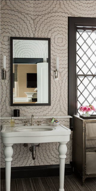 Bathroom sink mirror window vase - the corner free wallpaper
