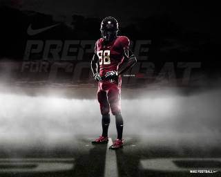 Football player fog field helmet - a helmet free wallpaper
