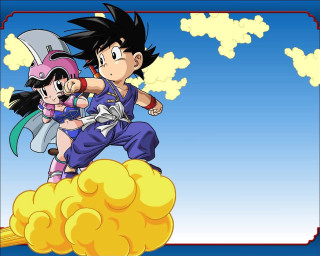 Cartoon character flying cloud pirate - a cloud free wallpaper