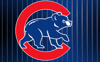 Chicago cubs logo blue background - vertical free wallpaper