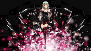 Woman black outfit sword pink - a black outfit free wallpaper for desktop