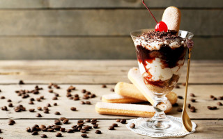 Chocolate icecream dessert table coffeebeans - coppo di marcovaldo free wallpaper