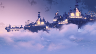 Sky city ferris wheel clouds - a ferris free wallpaper
