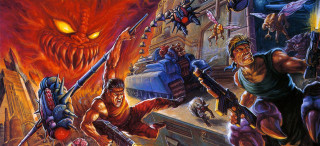 Men guns demon giant background - man free wallpaper
