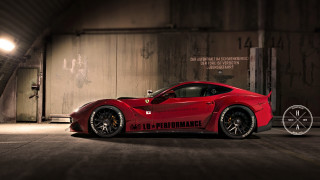 Red sports car garage light 5 - a garage free wallpaper