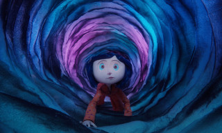 Doll tunnel blue purple paper - a red jacket free wallpaper