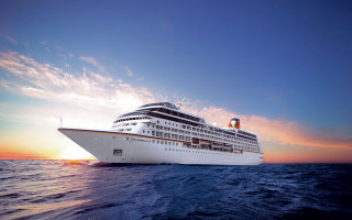 Cruise ship ocean sunset beautiful - sunset free wallpaper