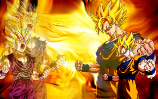 Cartoon characters fighting fire background 2 - two cartoon character free wallpaper