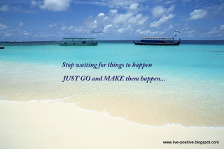 Beach boats quote waiting make - inspirational free wallpaper