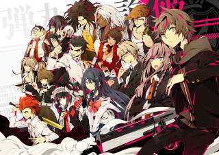 Anime characters puzzle group 6plus - serial art free wallpaper
