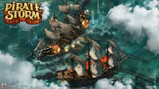 Pirate ship storm smoke sails - sail free wallpaper