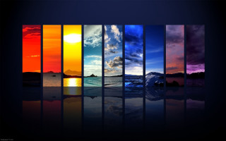 Sky water sun reflection colors - a reflection of the sun free wallpaper