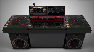 Dj desk laptops mixer music - 3 d free wallpaper