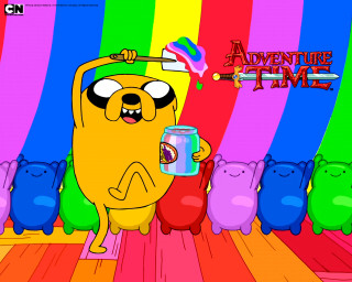 Cartoon character paint can rainbow - ejler bille free wallpaper
