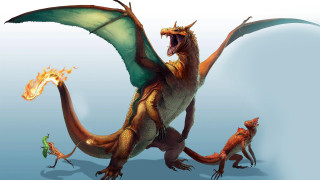 Dragon flame small dragon smaller - smaller free wallpaper