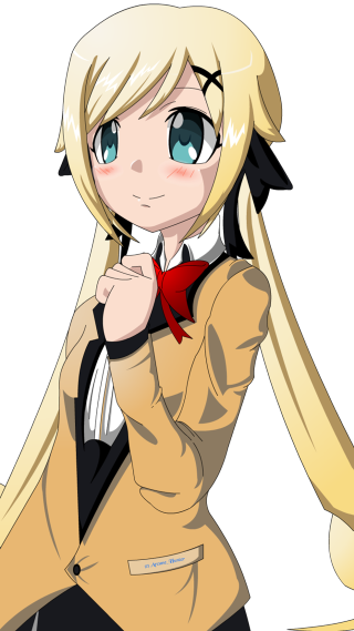 Blonde woman blackwhite jacket redbowtie - red free wallpaper