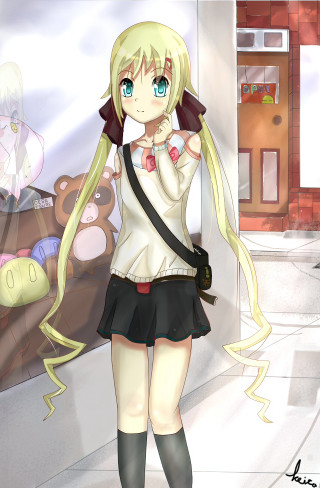 Alice blonde girl teddy brick - a teddy bear free wallpaper