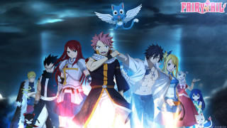 Anime characters dark background bird - overhead in the sky free wallpaper